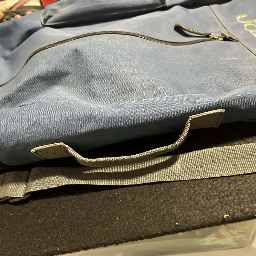 Burton 165 Snowboard Carry Cover W/Bookbag Straps For Carry Navy Blue